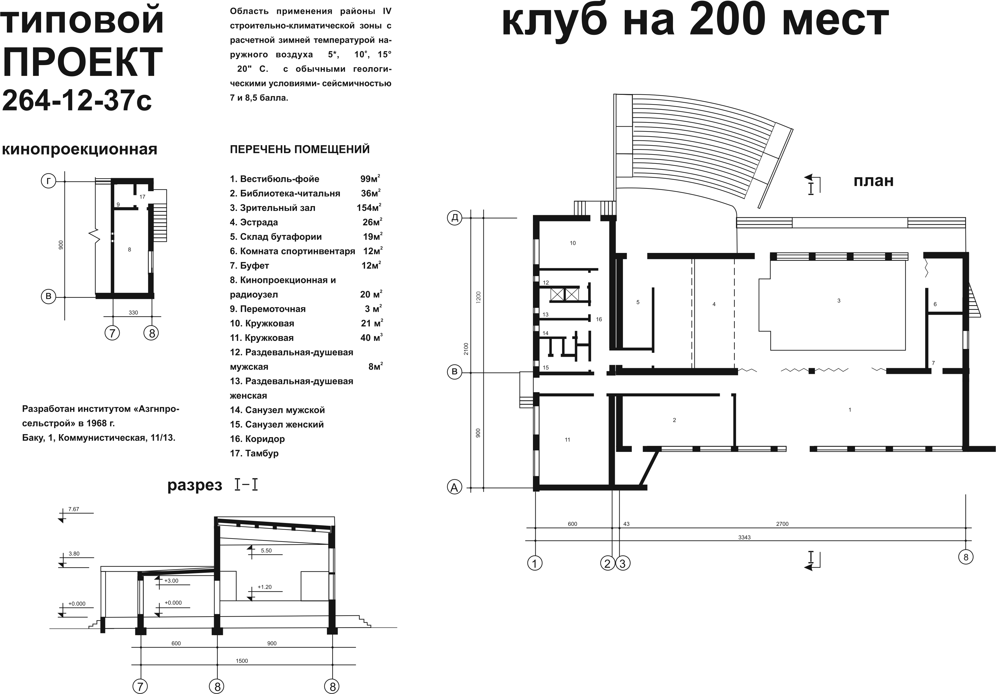 снип проектирование клубов