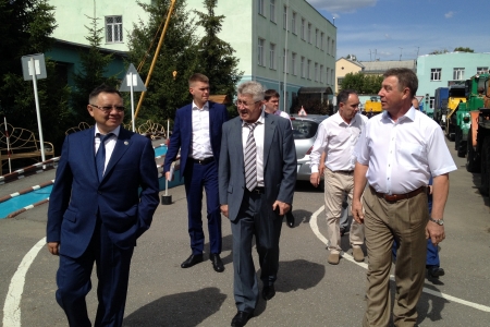 Министр строительства, архитектуры и ЖКХ Республики Татарстан И.Э.Файзуллин посетил с рабочим визитом кампус КГАСУ по ул.Ершова