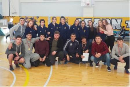 Команда КГАСУ заняла 2 место в соревнованиях по борьбе на поясах среди вузов Татарстана