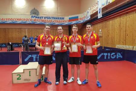 Студенты КГАСУ — бронзовые призеры Чемпионата России по настольному теннису!