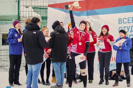 Женская команда КГАСУ заняла 3 место на Всероссийском фестивале по снежному регби