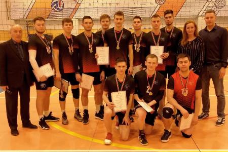 Команда КГАСУ заняла 2 место в соревнованиях Студенческой волейбольной лиги среди мужских команд