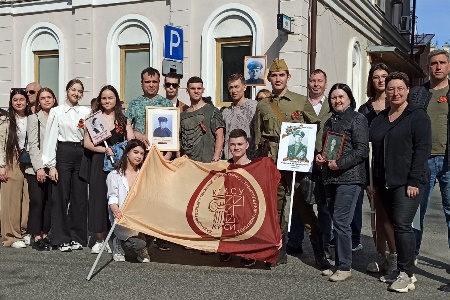 Студенты и сотрудники КГАСУ — участники всероссийской акции «Бессмертный полк»
