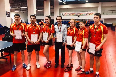 Команда КГАСУ по настольному теннису заняла 2 место в соревнованиях Спартакиады вузов РТ