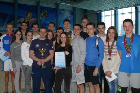 Команда студентов КГАСУ заняла 2 место в соревнованиях по плаванию в рамках Спартакиады вузов РТ